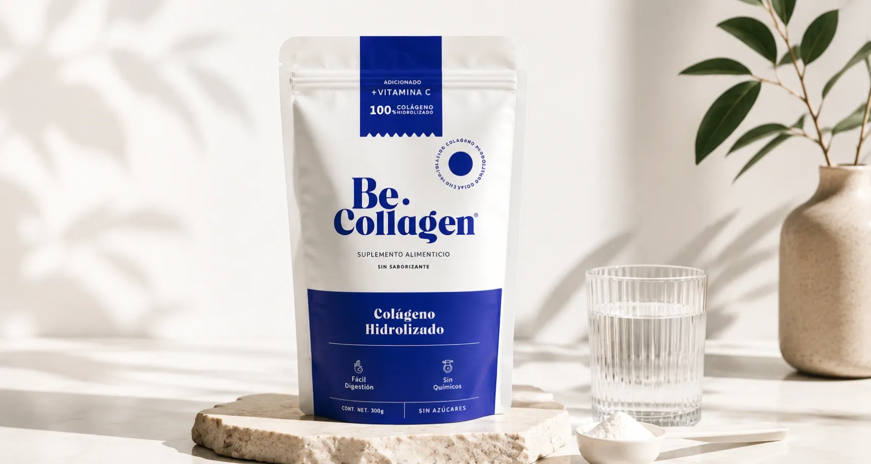 [BE1] Becollagen | Colágeno Hidrolizado Sin Sabor con Vitamina C